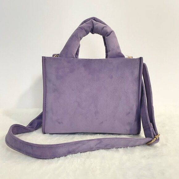 Juicy Couture Dusty Violet Big Spender Heart Charm Mini Tote Bag Satchel NWT - Picture 5 of 12
